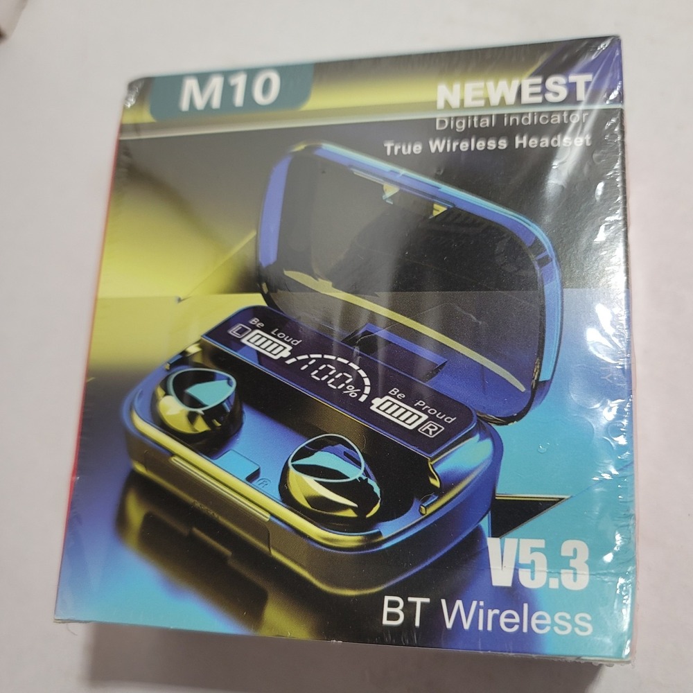 M10 True Wireless V5.3 BT Earbuds (with Digital Indicator) Fast Charging
